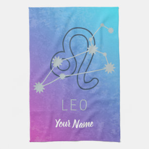 Leo Zodiac Star Sign Horoscope Constellation Kitchen Towel