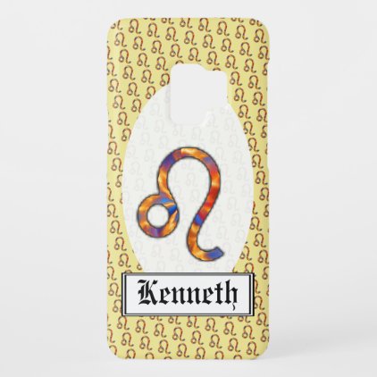 Leo Zodiac Symbol Element by Kenneth Yoncich Case-Mate Samsung Galaxy S9 Case