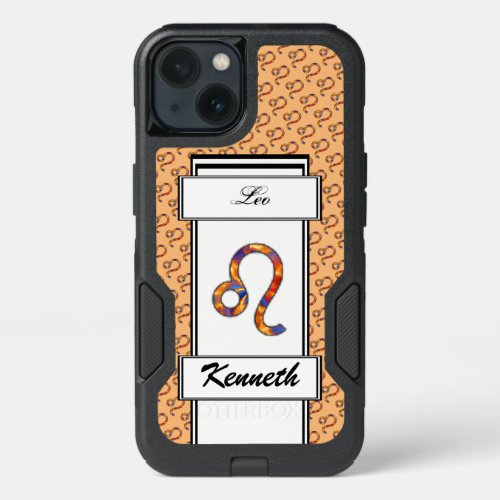 Leo Zodiac Symbol Element by Kenneth Yoncich iPhone 13 Case