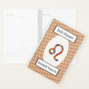 Leo Zodiac Symbol Element by Kenneth Yoncich Planner