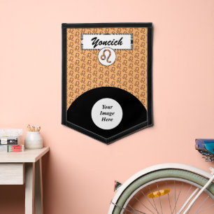 Leo Zodiac Symbol Element (v) by Kenneth Yoncich Pennant