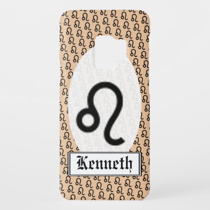 Leo Zodiac Symbol Standard by Kenneth Yoncich Case-Mate Samsung Galaxy S9 Case