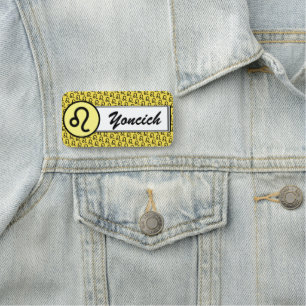 Leo Zodiac Symbol Standard by Kenneth Yoncich Name Tag