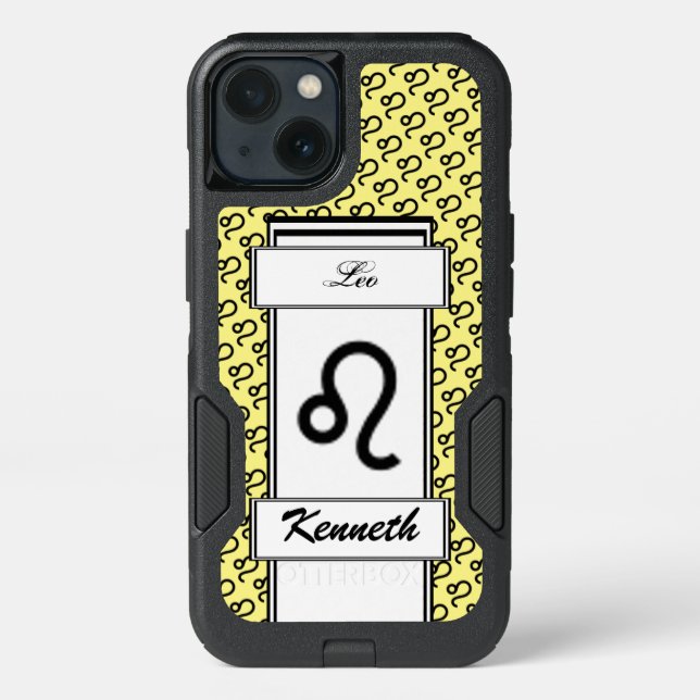 Leo Zodiac Symbol Standard by Kenneth Yoncich Otterbox iPhone Case (Back)