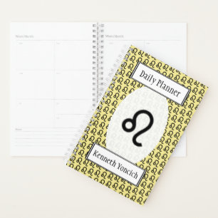 Leo Zodiac Symbol Standard by Kenneth Yoncich Planner