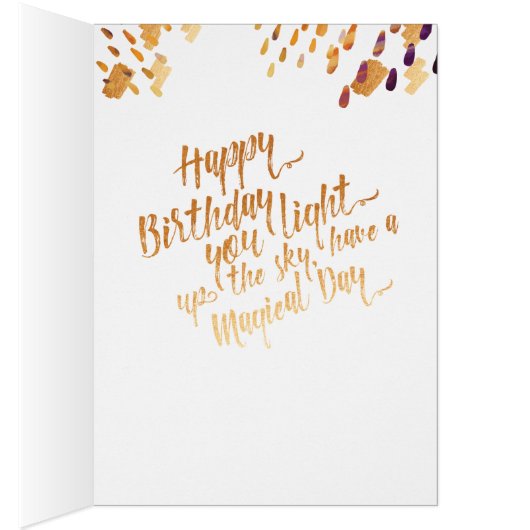 Leo Zodiac Watercolour Artistry Card (Inside (Right))