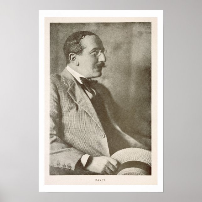 Leon Bakst (1866-1924), Russian painter, portrait Poster (Front)