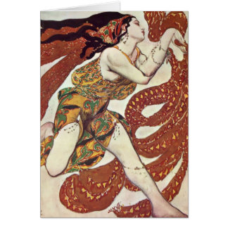 Leon Bakst-Costume design for a bacchante Cards