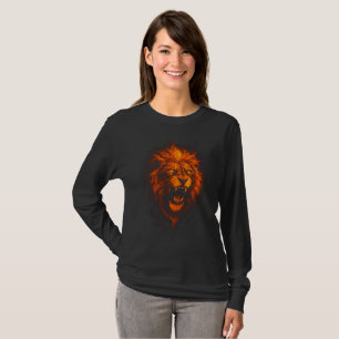 León de fuego Camiseta manga larga T-Shirt