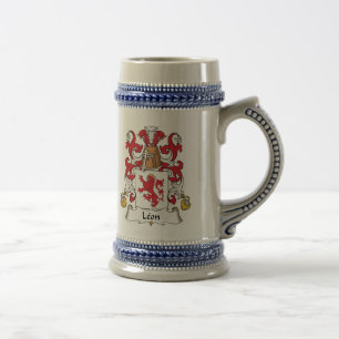Leon Family Crest Beer Stein