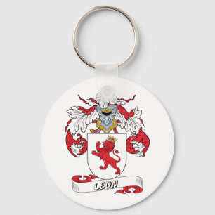 Leon Family Crest Keychain