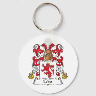 Leon Family Crest Keychain