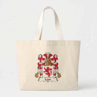 Leon Family Crest Large Tote Bag