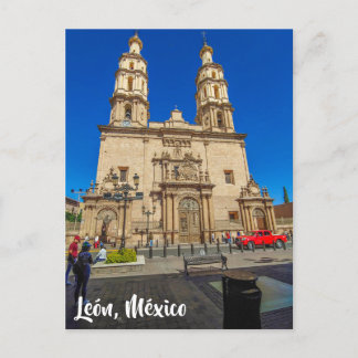León, México, Cathedral Postcard