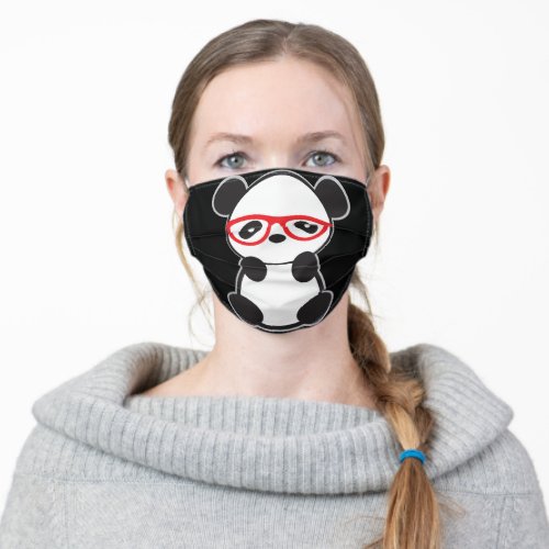 Leon the Panda Bear Adult Cloth Face Mask