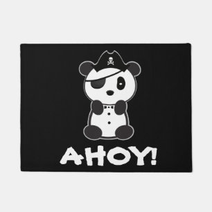 Leon The Panda Bear - Pirate Panda Bear Doormat