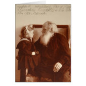 Leon Tolstoy with his granddaughter, Tatiana (Front)