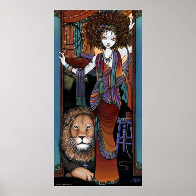 Leona Levon Bohemian Circus Lion Tamer Fae Poster (Front)