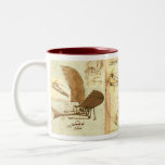 Leonado Da Vinci Drawings 1 Two-tone Coffee Mug at Zazzle