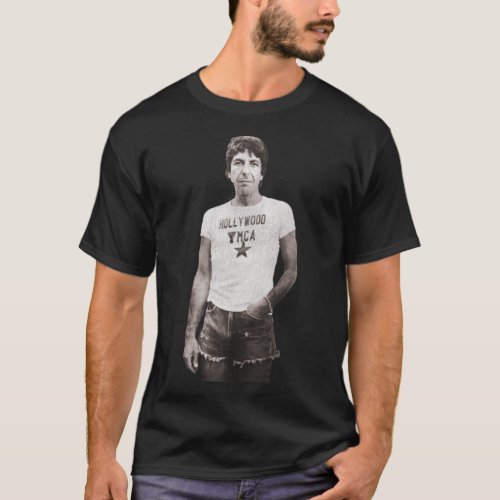 Leonard Cohen Casual Icon   T_Shirt