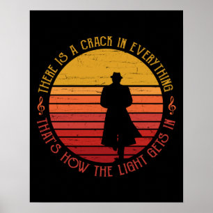 Leonard Cohen There is a Crack in Everything Poster