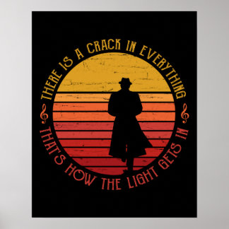 Leonard Cohen There is a Crack in Everything Poster