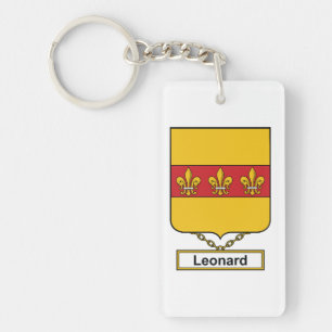 Leonard Family Crest Keychain