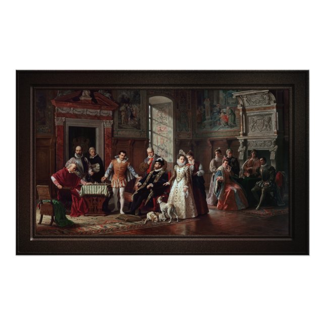 Leonardo da Cutro and Ruy Lopez Play Chess Photo Print (Front)