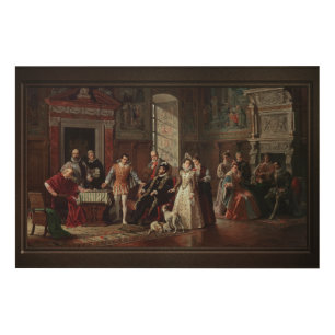 Leonardo da Cutro and Ruy Lopez Play Chess Wood Wall Art