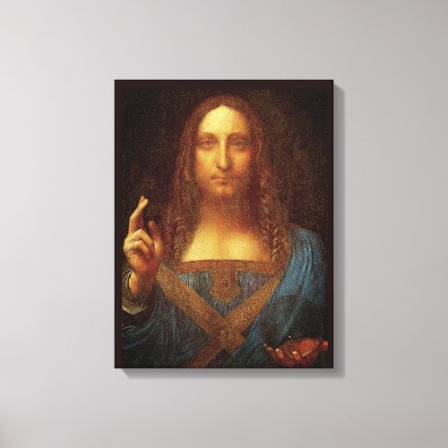 Leonardo da Vinci 1500 Salvator Mundi Fine Art  Ca Canvas Print