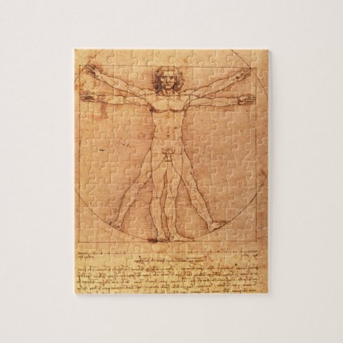 Leonardo Da Vinci Anatomy Study of human body Jigsaw Puzzle