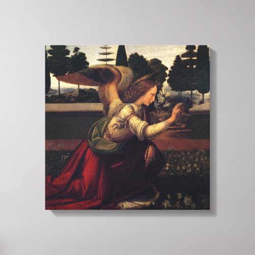 Leonardo Da Vinci Angel Wrapped Canvas Print