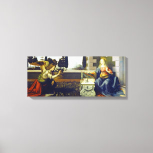 Leonardo da Vinci Annunciation Canvas Print