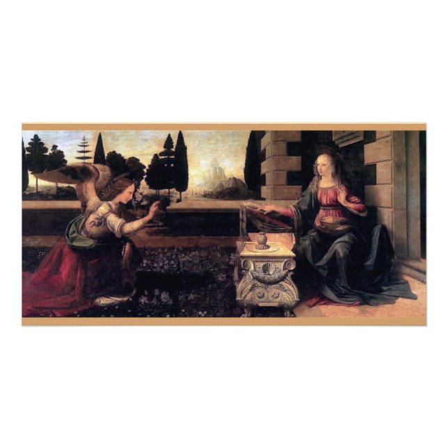 Leonardo Da Vinci Annunciation Card (Front)