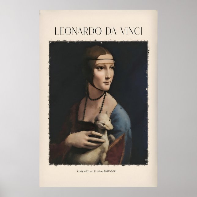 Leonardo da Vinci Art Print - Lady with an (Front)