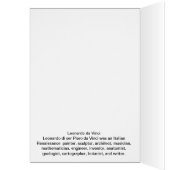 Leonardo da Vinci Cards (Inside (Left))