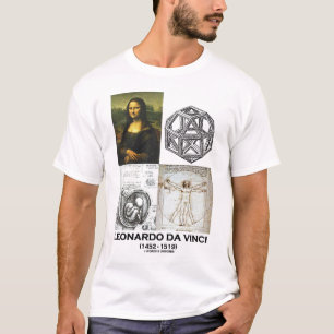 Leonardo da Vinci Collage (Collection of Works) T-Shirt