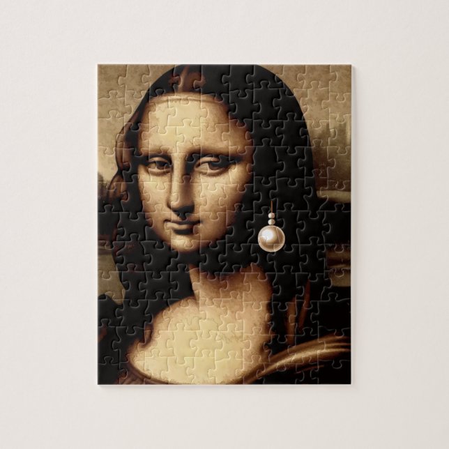 Leonardo Da Vinci Funny Mona Lisa  Jigsaw Puzzle (Vertical)