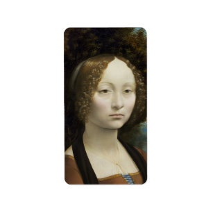 Leonardo Da Vinci Ginevra De' Benci Painting Label