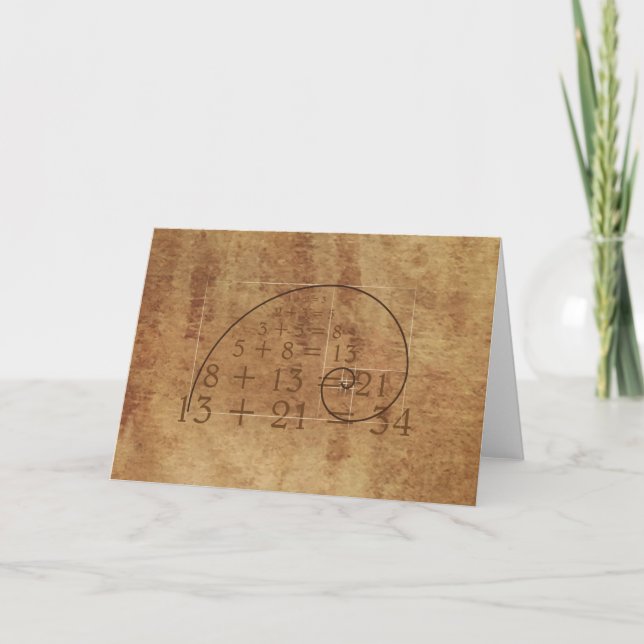 Leonardo da Vinci. Golden Ratio. The Golden Sectio Holiday Card (Front)