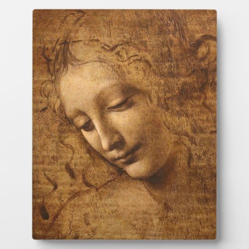 Leonardo Da Vinci Head Of A Woman Plaque