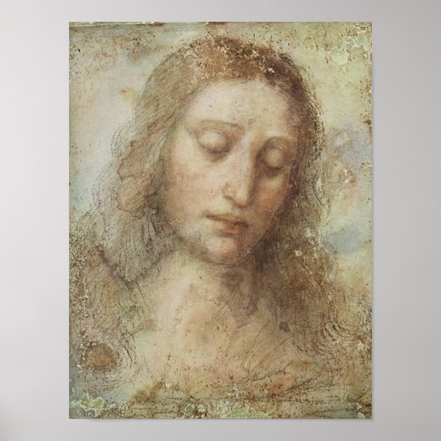 Leonardo da Vinci Head of Christ Poster (Front)