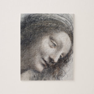 Leonardo da Vinci Head of the Virgin Sketch Art Jigsaw Puzzle