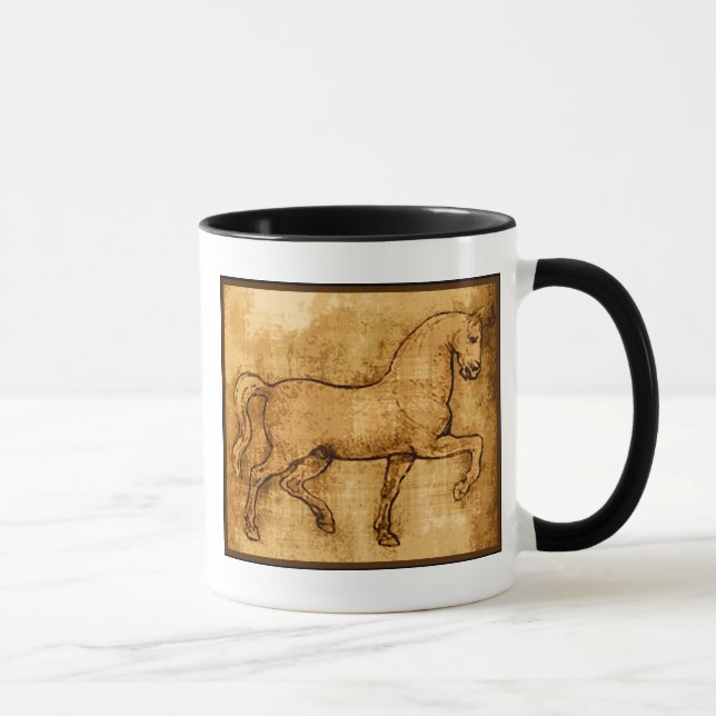 Leonardo Da Vinci Horse Art Mug (Right)