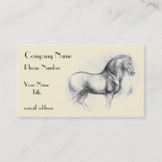 Leonardo-da-Vinci-horse Business Card