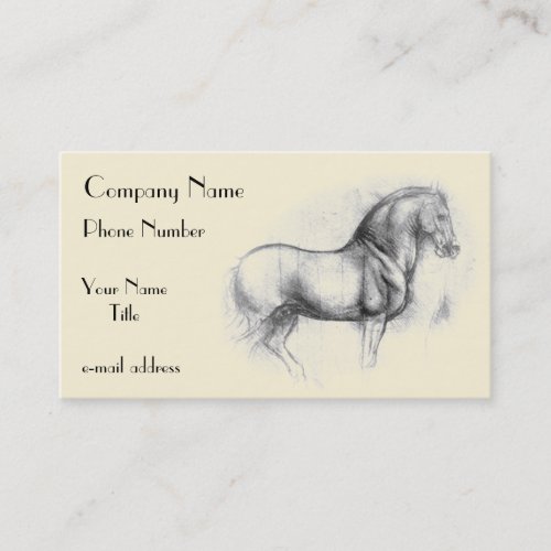 Leonardo_da_Vinci_horse Business Card