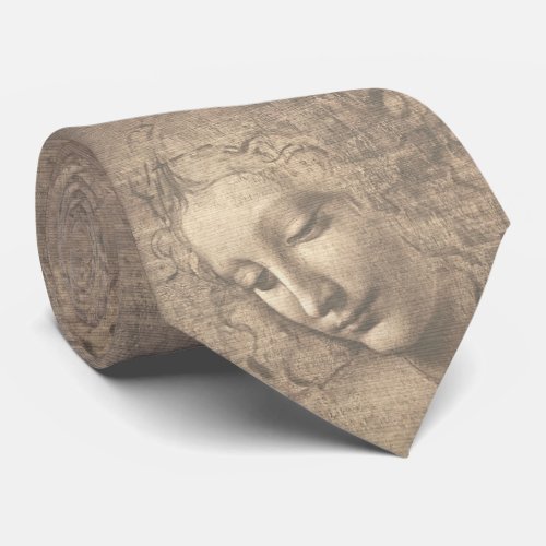 Leonardo da Vinci La Scapigliata Renaissance Art  Neck Tie