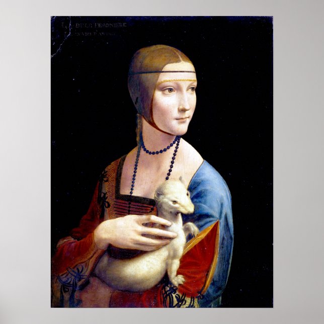Leonardo da Vinci Lady with an Ermine Poster (Front)
