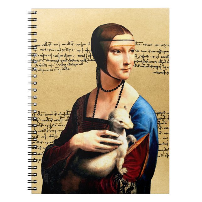 Leonardo da Vinci Lady with Ermine Notebook (Front)