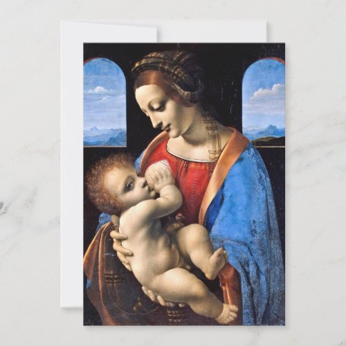 Leonardo Da Vinci _ Madonna And The Child Thank You Card